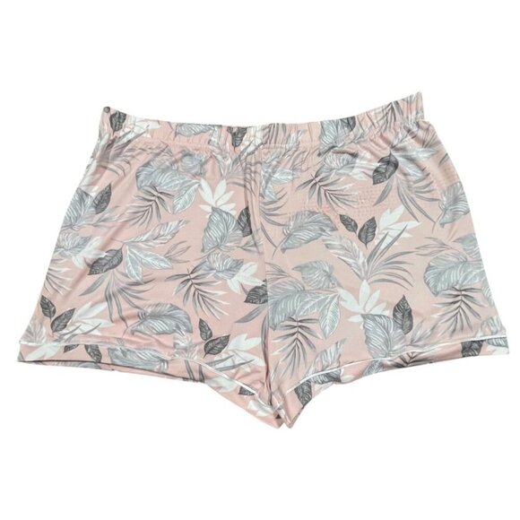 Tahari Pink/Silver Camp Shirt & Short Pajama Set SIZE-XL - Picture 11 of 13